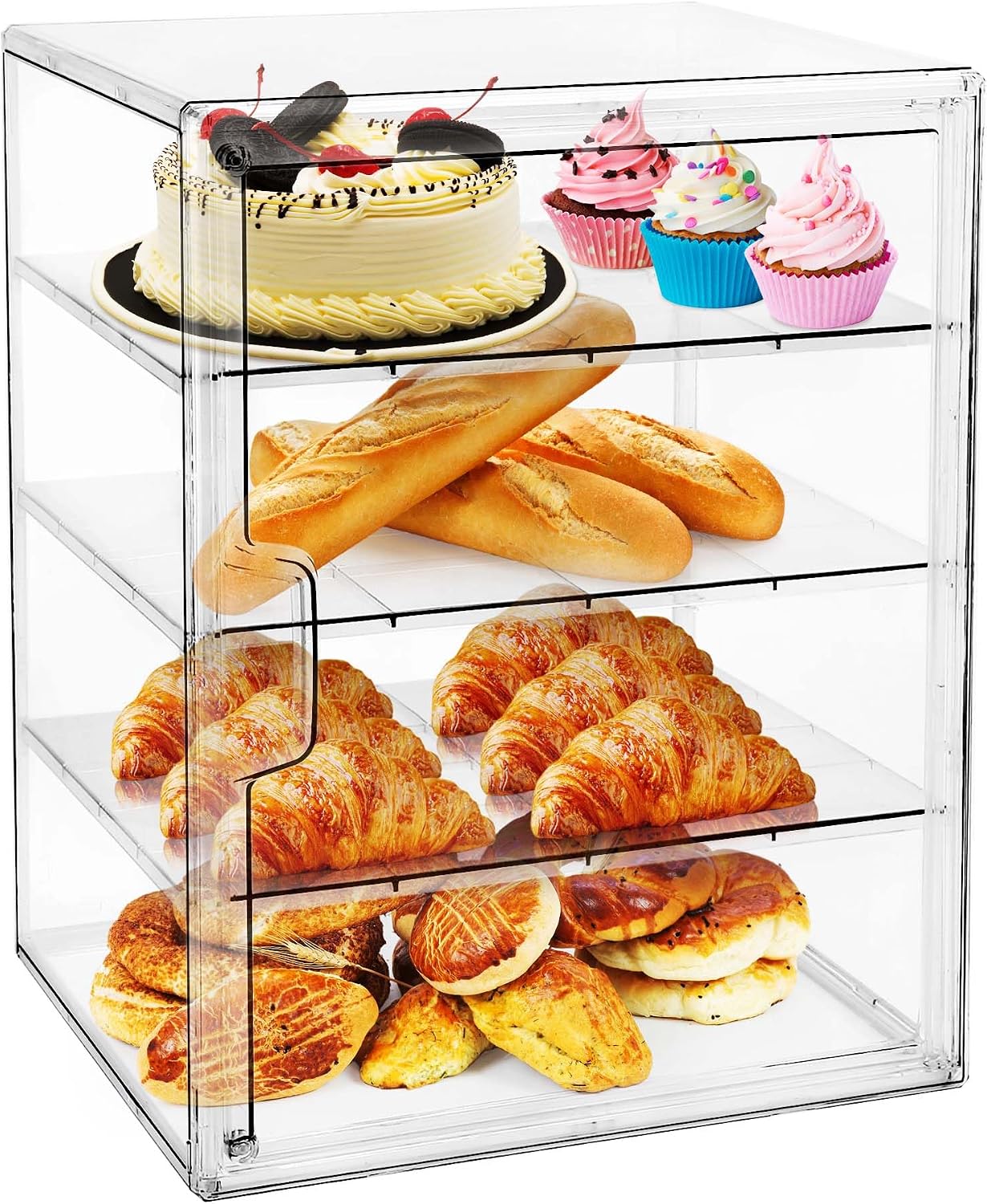 Kitchen Baking Containers - Vitrine para Doces, Caixa de Pão