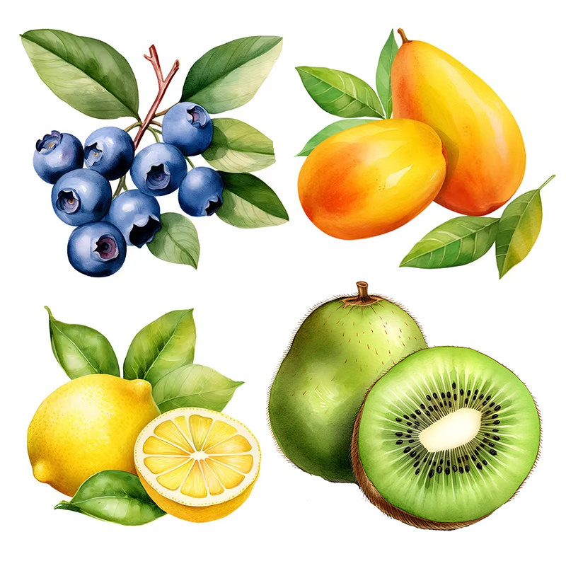 Kitchen Queen - Adesivos de parede autoadesivos de frutas,