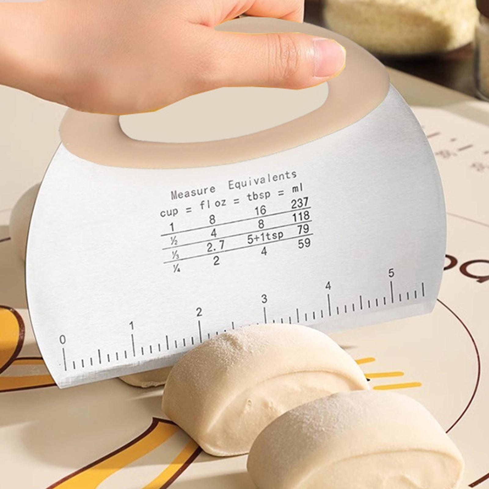 Bench Scraper Dough - Cortador de Massa de Aço Inoxidável