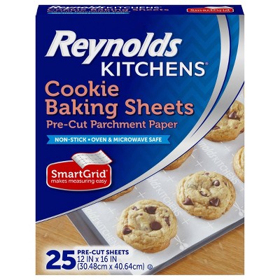 Kitchen Baking Sheets - Papel Manteiga Pré-Cortado para Assar Biscoitos