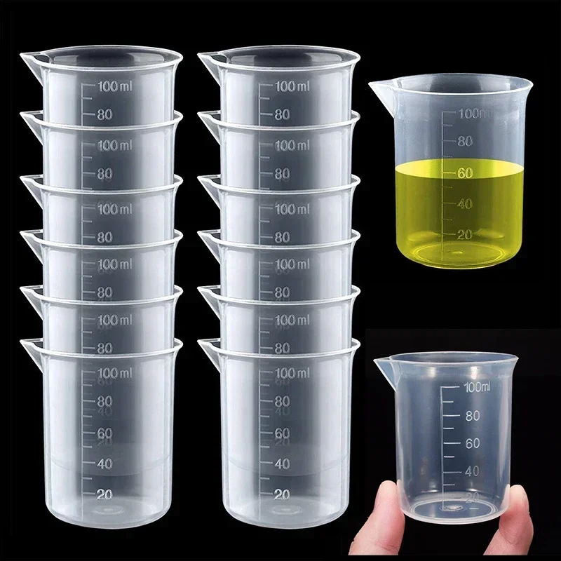 Kitchen Baking Containers - 100ml copo de medição transparente plástico