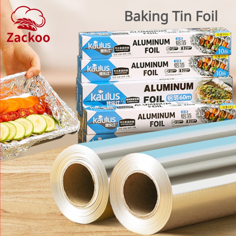 Kitchen Baking Sheets - Zackoo 10/20/40m folha de alumínio para