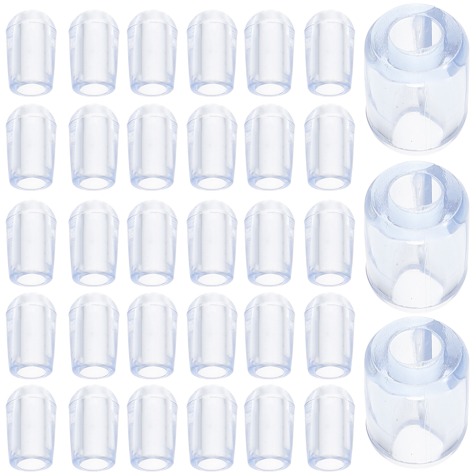 Kitchen Baking Storage - 80 Peças Pés de Plástico Transparente
