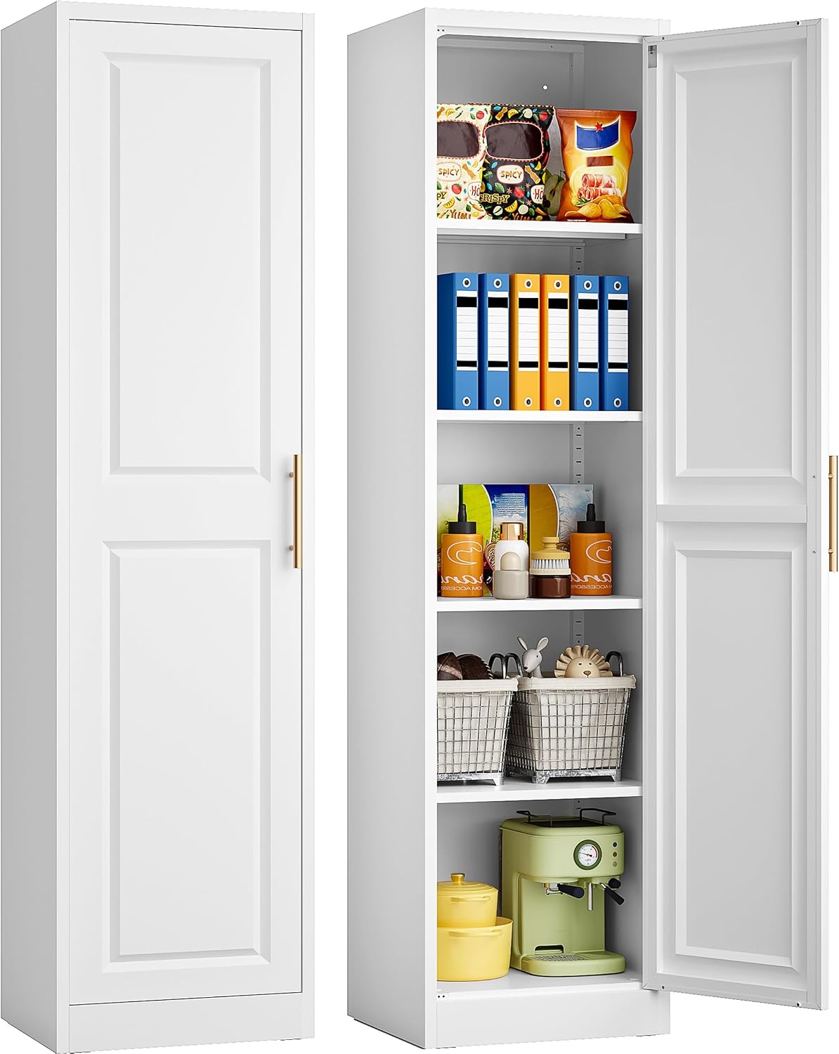 Kitchen Baking Storage - Armário de Armazenamento Alto e Estreito