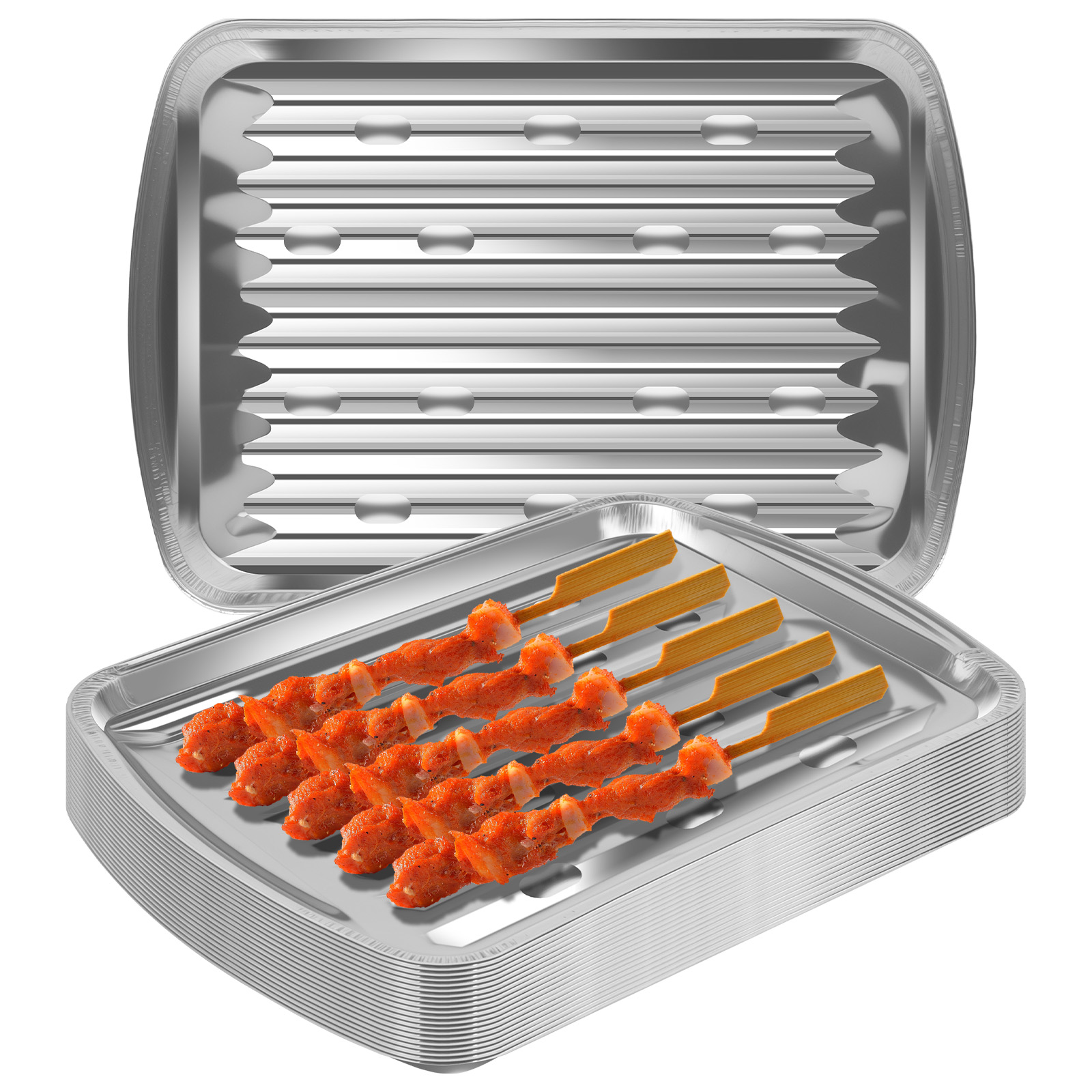 Kitchen Baking Tray - Bandejas de folha de alumínio antiaderentes,