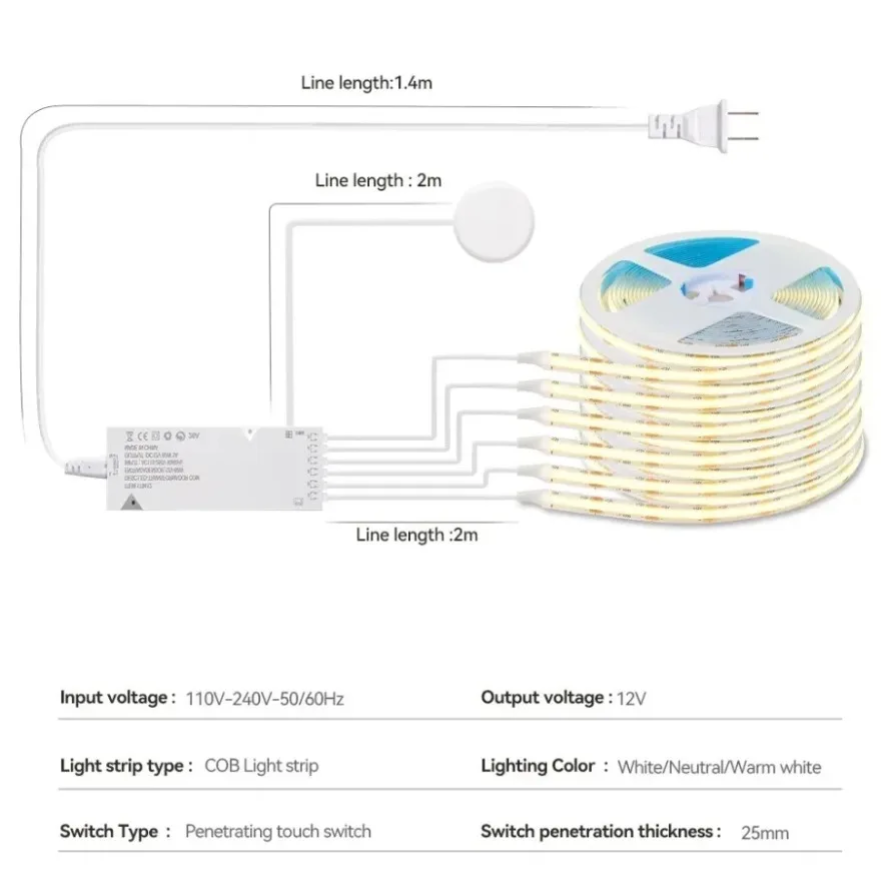Luz de Armário com Sensor Inte - Kitchen Baking Cabinet avaliação e preço
