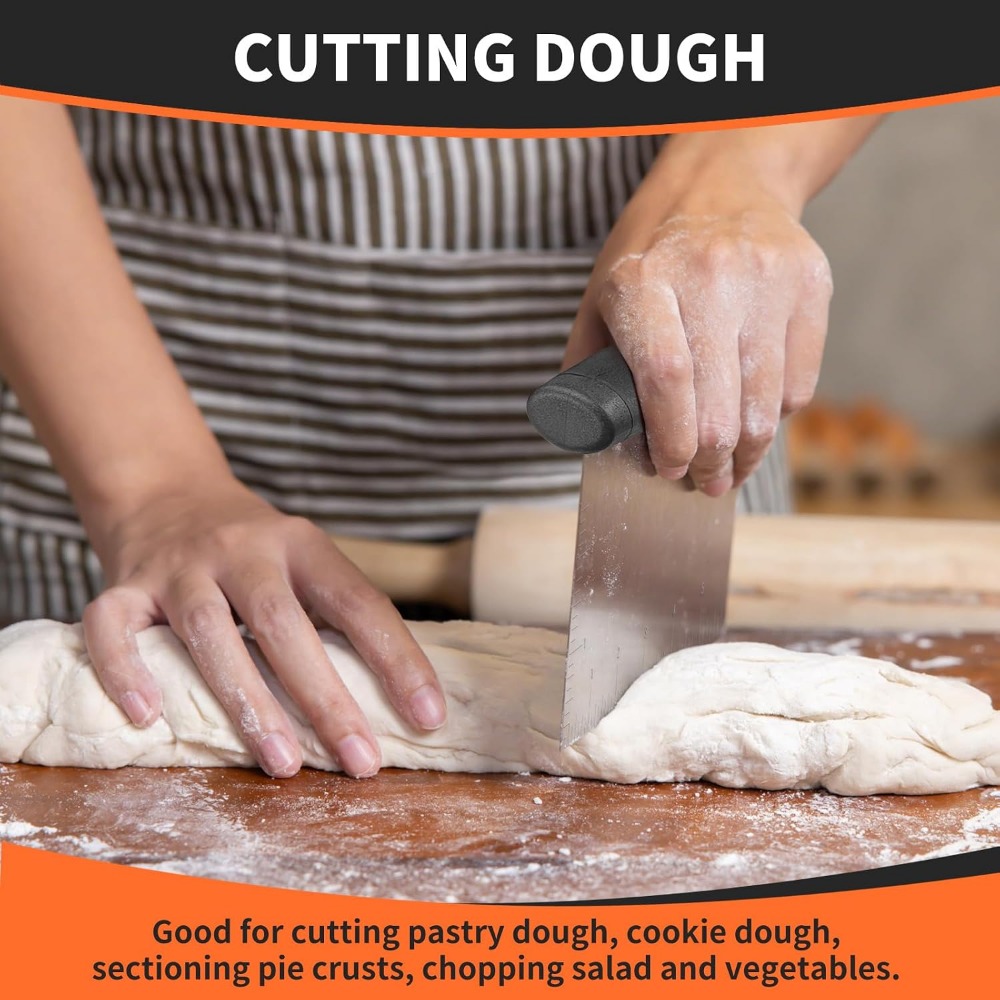 Espátula e Cortador de Aço Ino - Bench Scraper Dough avaliação e preço