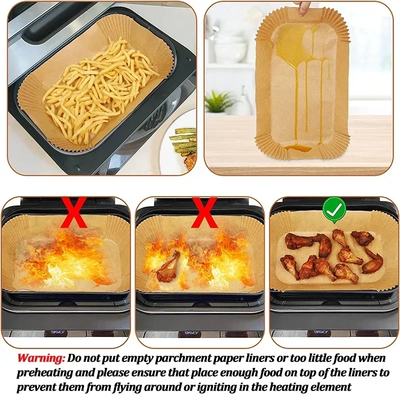 Papel descartável para fritade - Kitchen Baking Sheets avaliação e preço