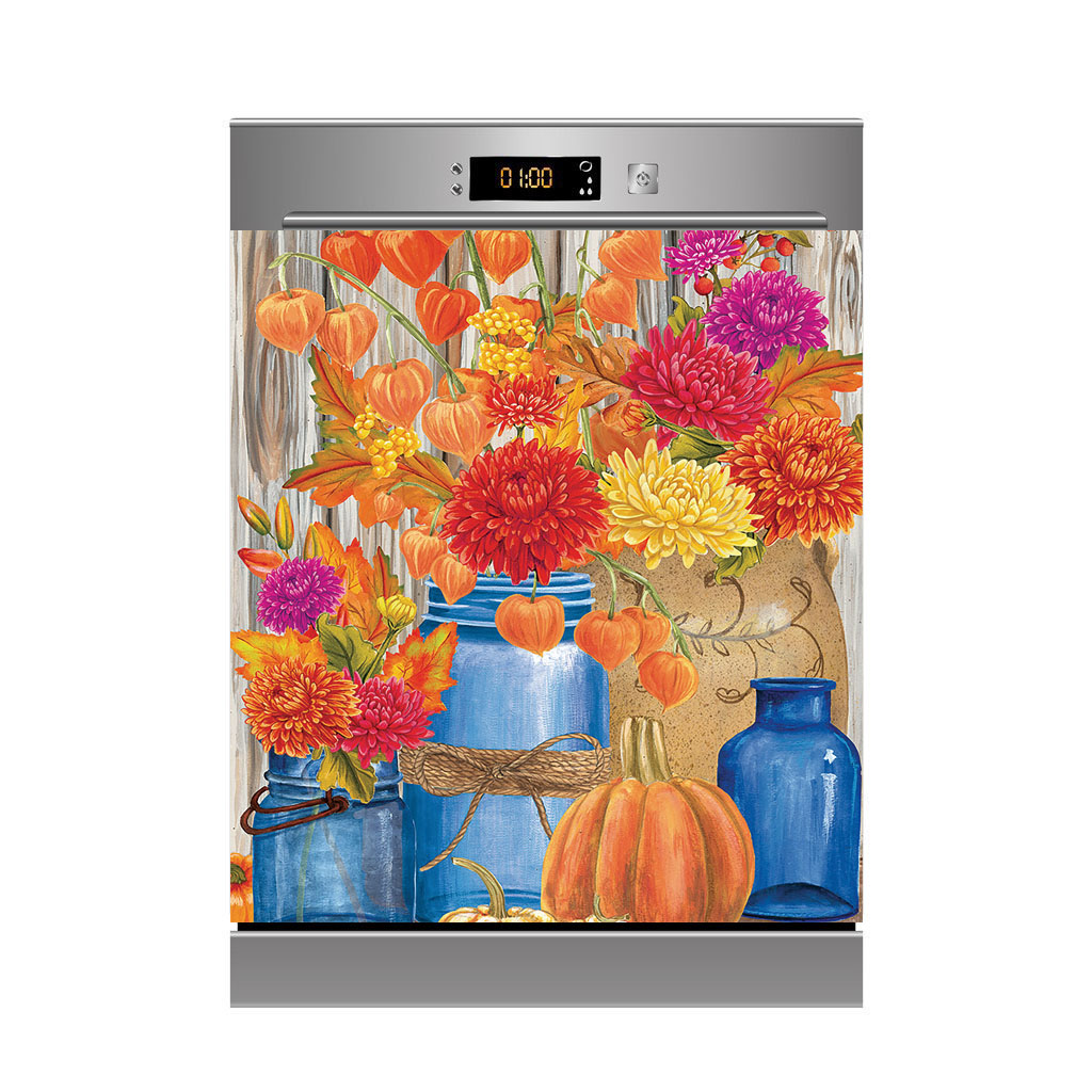 Auto-adesivo flor em vaso para - Kitchen Baking Cabinet avaliação e preço