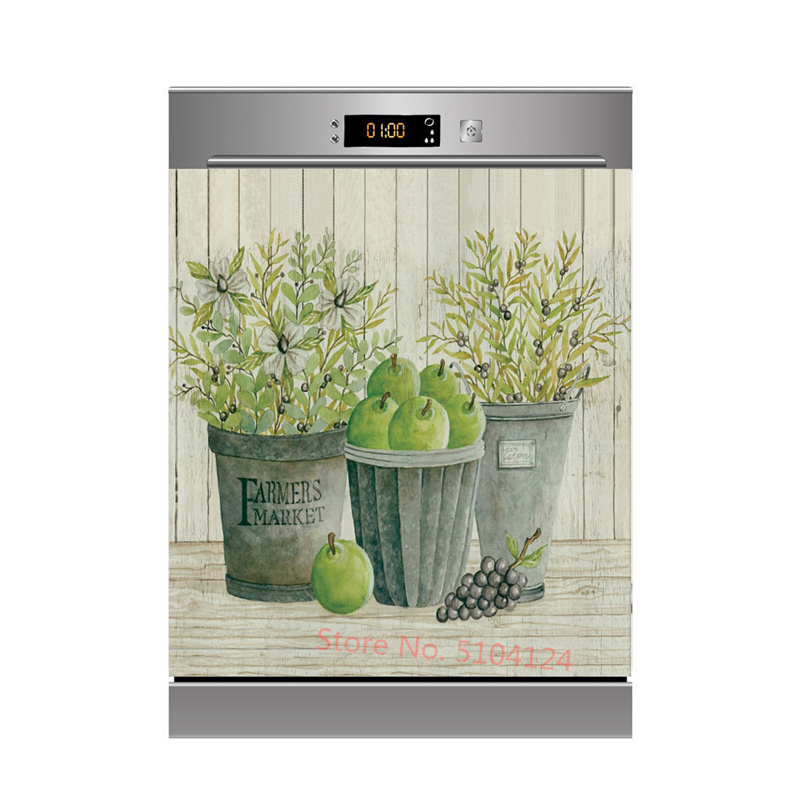 Auto-adesivo flor em vaso para - Kitchen Baking Cabinet avaliação e preço
