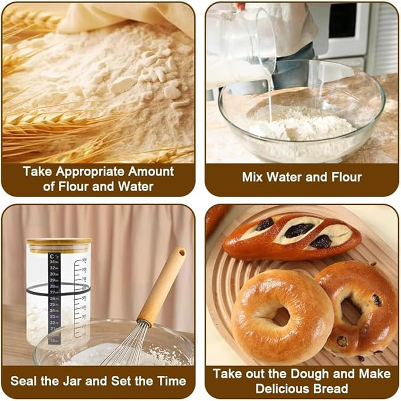 Kit de frasco de partida de ma - Kitchen Baking Containers avaliação e preço