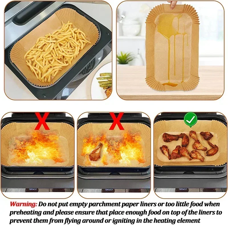 Papel descartável para fritade - Kitchen Baking Sheets avaliação e preço
