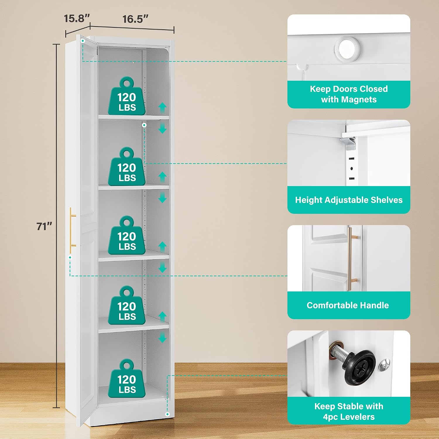 Armário de Armazenamento Alto  - Kitchen Baking Storage avaliação e preço